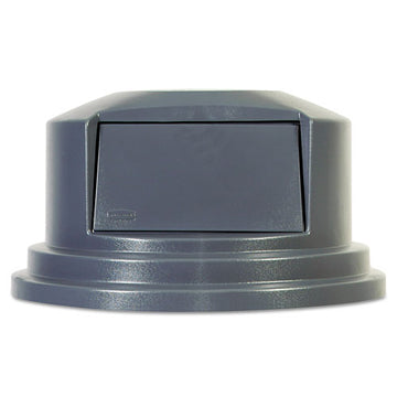 Rubbermaid® Commercial Round Brute Dome Top Lid For 55 Gal Waste Containers, 27.25" Diameter, Gray freeshipping - TVN Wholesale